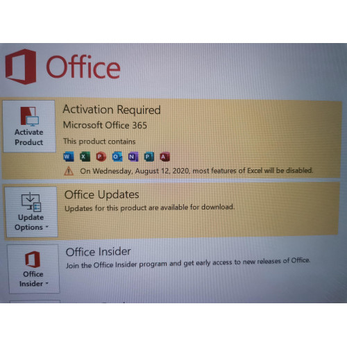 Активация Microsoft Office